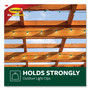 Command All Weather Hooks and Strips, Small, Plastic, Clear, 0.5 lb Capacity, 30 Clips and 32 Strips/Pack