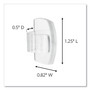 Command All Weather Hooks and Strips, Small, Plastic, Clear, 0.5 lb Capacity, 30 Clips and 32 Strips/Pack