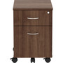 Lorell Pedestal, Mobile, B/F, 15-3/4"x19-7/8"x22-7/8", Walnut (LLR16230) View Product Image