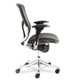 Alera EQ Series Ergonomic Multifunction Mid-Back Mesh Chair, Supports Up to 250 lb, Black Seat/Back, Aluminum Base (ALEEQA42ME10A) View Product Image