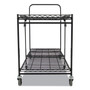 Bostitch Stowaway Folding Carts, Metal, 2 Shelves, 250 lb Capacity, 35" x 37.25" x 22", Black (BOSBSACLGBLK) View Product Image