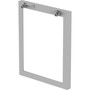 Lorell Relevance Series Desk-height Side Leg Frame - 23.3" Height x 28.5" Width - Finish: Silver