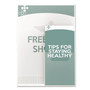 deflecto Superior Image Slanted Sign Holder with Front Pocket, 9w x 4.5d x 10.75h, Clear