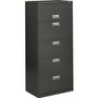 HON Brigade 600 H675 Lateral File - 67" Height x 30" Width x 18" Depth - 5 - Finish: Charcoal