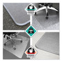 Floortex Cleartex MegaMat Heavy-Duty Polycarbonate Mat for Hard Floor/All Carpet, 46 x 53, Clear (FLRECM121345ER) View Product Image