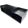 Huron Vertical/Horizontal Combo Desk Organizer - 11 Compartment(s) - Horizontal/Vertical - 8" Height x 30" Width x 11" Depth - HURHASZ0170
