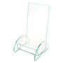 deflecto Euro-Style DocuHolder, Leaflet Size, 4.5w x 4.5d x 7.88h, Green Tinted