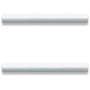 Lorell Chateau Series Laminate Drawer Modern Pulls - Modern - 5.88" Width x 0.63" Depth x 1.13" Height - Aluminum Alloy - Silver