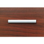 Lorell Chateau Series Laminate Drawer Modern Pulls - Modern - 5.88" Width x 0.63" Depth x 1.13" Height - Aluminum Alloy - Silver