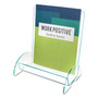 deflecto Euro-Style DocuHolder, Magazine Size, 9.81w x 6.31d x11h, Green Tinted (DEF775390) View Product Image