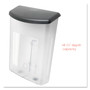 deflecto Outdoor Literature Box, 10w x 4.5d x 13.13h, Clear/Black