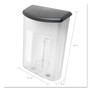 deflecto Outdoor Literature Box, 10w x 4.5d x 13.13h, Clear/Black