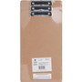 Business Source Legal-size Clipboard - 8 1/2" x 14" Sheet Size - Hardboard - Brown