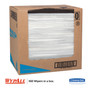 WypAll General Clean X60 Cloths, Flat Sheet, 12.5 x 16.8, White, 150/Box, 6 Boxes/Carton