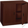 HON 10500 H105291 Storage Cabinet - 29.5" Height x 36" Width x 20" Depth - 2 Door(s) - Flat Edge - Finish: Mahogany