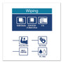 Tork Industrial Paper Wiper, 4-Ply, 8.54 x 16.5, Unscented, Blue, 90 Towels/Box, 10 Boxes/Carton