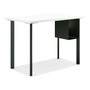 HON Coze Writing Desk Post Legs with U-Storage Compartment, 5.75" x 28", Black, 4 Legs/Set