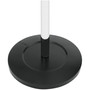 Alba Chromy Coat Stand, 12 Knobs, 16w x 16d x 70.5h, Chrome/Black