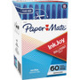 Paper Mate InkJoy Ballpoint Pen - 1 mm Medium, Ultra Smooth Pen Point - Blue Ink - Oil Based - Clear Plastic Barrel