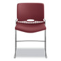 HON Olson Stacker High Density Chair, Supports 300 lb, 17.75" Seat Height, Mulberry Seat, Mulberry Back, Chrome Base, 4/Carton