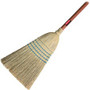 Rubbermaid Commercial Warehouse Corn Broom - 12" Brush Face - 1.13" Handle Diameter - Pine Handle - Blue - (RCP638300BE)