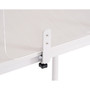 MasterVision Protector Series Frameless Glass Desktop Divider, 55.1 x 0.16 x 35.4, Clear/Aluminum