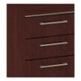 Bush Enterprise Collection Double Pedestal Desk, 70.13" x 28.63" x 29.75", Harvest Cherry, (Box 2 of 2) View Product Image