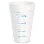 Dart Graduated Foam Medical Cups, 16 oz, White, 25/Pack, 40 Packs/Carton (DCC16J16GRAD) View Product Image