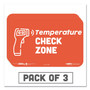 Tabbies BeSafe Messaging Education Wall Signs, 9 x 6,  "Temperature Check Zone", 3/Pack (TAB29510) View Product Image