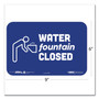 Tabbies BeSafe Messaging Education Wall Signs, 9 x 6,  "Water Fountain Closed", 3/Pack (TAB29515) View Product Image