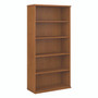 Bush Series C Collection Bookcase, Five-Shelf, 35.63w x 15.38d x 72.78h, Natural Cherry