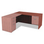 Alera Valencia Series Straight Front Desk Shell, 65" x 29.5" x 29.63", Medium Cherry