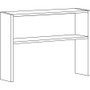 Lorell Stack-On Hutch, 48", Charcoal (LLR79172) View Product Image