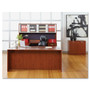 Alera Valencia Series Straight Front Desk Shell, 71" x 35.5" x 29.63", Medium Cherry