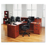 Alera Valencia Series Straight Front Desk Shell, 71" x 35.5" x 29.63", Medium Cherry