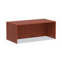Alera Valencia Series Straight Front Desk Shell, 71" x 35.5" x 29.63", Medium Cherry