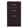 Alera Valencia Series Full Pedestal File, Left/Right, 3-Drawers: Box/Box/File, Legal/Letter, Espresso, 15.63" x 20.5" x 28.5"