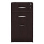 Alera Valencia Series Full Pedestal File, Left/Right, 3-Drawers: Box/Box/File, Legal/Letter, Espresso, 15.63" x 20.5" x 28.5"