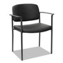 Alera Sorrento Series Ultra-Cushioned Stacking Guest Chair, 25.59" x 24.01" x 33.85", Black, 2/Carton (ALEUT6816) View Product Image