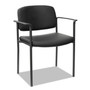 Alera Sorrento Series Ultra-Cushioned Stacking Guest Chair, 25.59" x 24.01" x 33.85", Black, 2/Carton