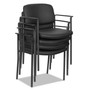 Alera Sorrento Series Ultra-Cushioned Stacking Guest Chair, 25.59" x 24.01" x 33.85", Black, 2/Carton (ALEUT6816) View Product Image