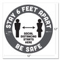 Tabbies BeSafe STAY 6 FEET APART Floor Decals (TAB29201) View Product Image