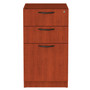 Alera Valencia Series Full Pedestal File, Left/Right, 3-Drawers: Box/Box/File, Legal/Letter, Cherry, 15.63" x 20.5" x 28.5"