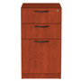 Alera Valencia Series Full Pedestal File, Left/Right, 3-Drawers: Box/Box/File, Legal/Letter, Cherry, 15.63" x 20.5" x 28.5" (ALEVA532822MC) View Product Image