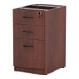 Alera Valencia Series Full Pedestal File, Left/Right, 3-Drawers: Box/Box/File, Legal/Letter, Cherry, 15.63" x 20.5" x 28.5" (ALEVA532822MC) View Product Image