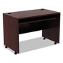 Alera Valencia Series Mobile Workstation Desk, 41.38" x 23.63" x 30", Mahogany