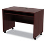 Alera Valencia Series Mobile Workstation Desk, 41.38" x 23.63" x 30", Mahogany (ALEVA204224MY) View Product Image