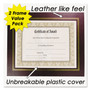 NuDell Leatherette Document Frame, 8.5 x 11, Burgundy, Pack of Two (NUD21200) View Product Image