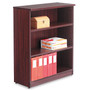 Alera Valencia Series Bookcase, Three-Shelf, 31.75w x 14d x 39.38h, Mahogany