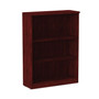 Alera Valencia Series Bookcase, Three-Shelf, 31.75w x 14d x 39.38h, Mahogany